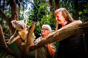 WWF x Bangalow Koalas with Arnie the koala at Byron Bay Wildlife Sanctuary to celebrate 500,000th tree planted