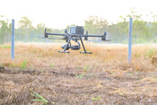 One of the thermal drones used to look for Boorubee (koalas) and other wildlife on the Minyumai IPA.
